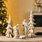 Glitzhome® 5-Piece Gold Resin Holy Family with Christmas Trees Set